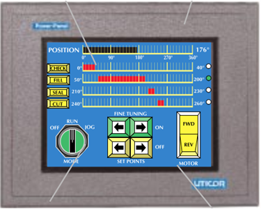Uticor - HMI Panel Touch Screen | PGI100 Series