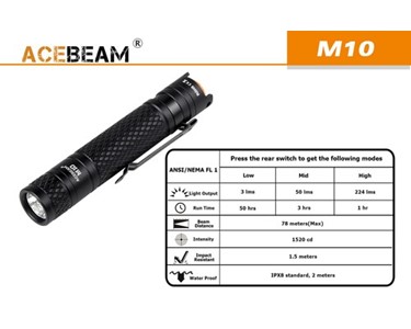 LED Flashlight | M10 Acebeam