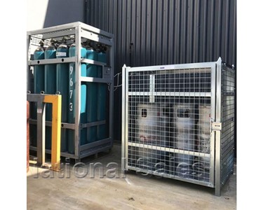 Gas Storage Cage - 12 x 9kg BBQ LPG Cylinders