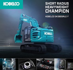 Kobelco Introduces the SK380SRLC-7, the Heaviest  Short Radius Excavator Available