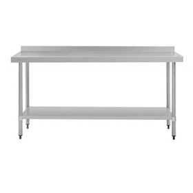 Commercial 1800x600 Stainless Steel Table Food Grade Work Splashback 
