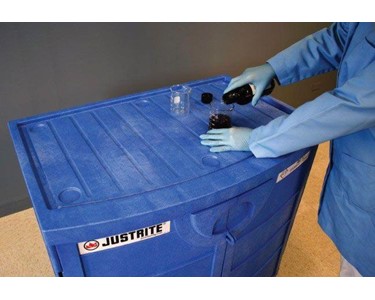 Justrite - Corrosive Substance Polyethylene HPDE 90 Litre Storage Cabinet