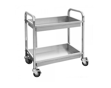 FED - Stainless Trolley Cart With Deep Shelves | YC-102D