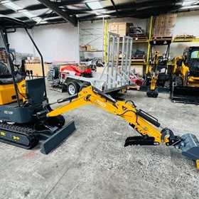 Mini Excavator XE10P Koop diesel with Swing Boom,joystick side control