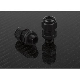Black Round Top IP68 Cable Gland M16