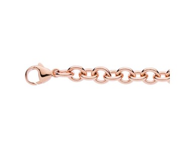 Medic Alert - Medical Alert Bracelet | Rose Gold Single Link Chain Bracelet