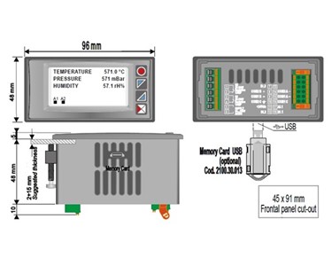 Ucontrol | Digital Panel Meters | Modbus Display Pixsys STR571