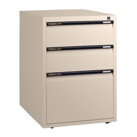 Mobile Pedestal – Two Personal Drawers + 1 File Drawer
