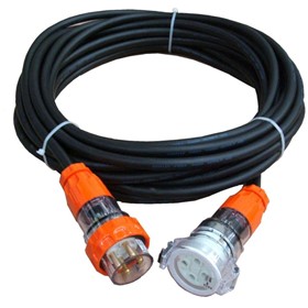 32A 30m,4 Pin,415V Heavy Duty Industrial Extension Lead. Cable :6mm²