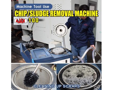 Ajax - AJAX Coolant Tank Chip & Sludge Remover with Wash Down Cleaning