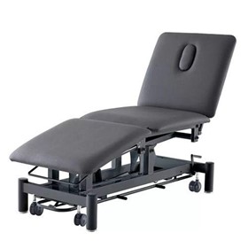 Three Section Treatment Table | with Black Frame & Footbar