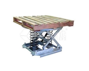 Contain It - Spring Lift Pallet Positioners with Turntable