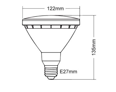 Non-Dimmable 15W PAR38 LED Flood Light Globes | CLA LIGHTING AUSTRALIA