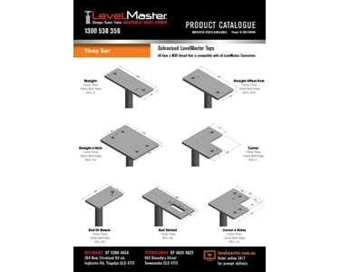 Level Master | House Stump Tops & Connectors