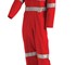 Workit - Lightweight Red Safety Protective Coverall with Tape