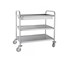 Vogue - Stainless Steel Deep Tray Clearing Trolley Cart | CC365
