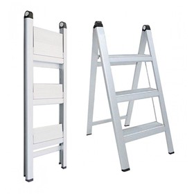 Aluminium Slimline Step Ladder | 3 Steps 0.8m