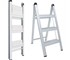 Indalex - Aluminium Slimline Step Ladder | 3 Steps 0.8m