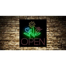Animated Open Florist LED Sign