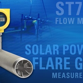 Solar Powered Thermal Mass Flow Meter | FCI ST75V