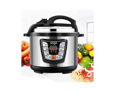 SOGA - 2X Stainless Steel Electric Pressure Cooker 12L Nonstick 1600W