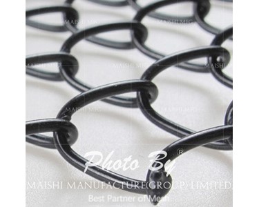 Black Vinyl Coated Galvanized Chain Link Fabric