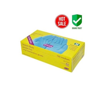 100 pack Powder-Free vinyl Examination Gloves