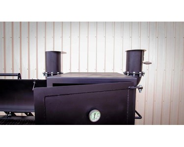 Iron Fire - 16" Offset BBQ Smoker and Cooking Tower