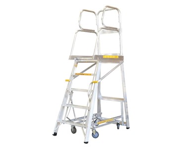 Stockmaster - Navigator Mobile Platform Ladder (Rolling Ladders)