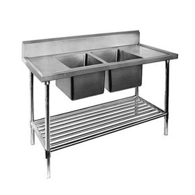 Sink Bench With Pot Undershelf | Double Centre | DSB7-2100C/A 