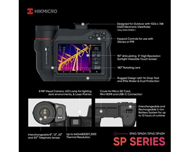HIKMICRO - SP120H Ultra High Resolution Professional Thermal Camera