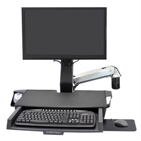 Computer Desk & Workstation | SV Combo Arm with Worksurface & Pan