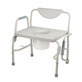 Commode | 3 in one Bariatric Drop Arms >225 Kg – Wide Seat