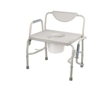Commode | 3 in one Bariatric Drop Arms >225 Kg – Wide Seat