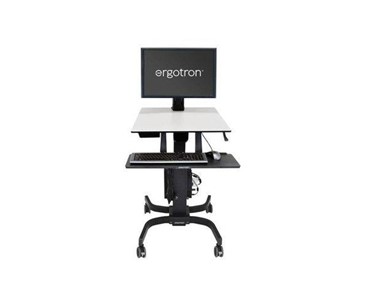 Ergotron - Computer Cart | Workfit-C, Single Hd Sit-stand Workstation