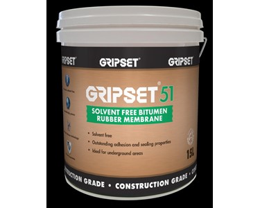 Gripset 51 Solvent Free Bitumen rubber membrane