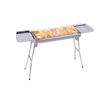 SOGA - BBQ Equipment | Stainless Steel Skewers BBQ Grill With Side Tray
