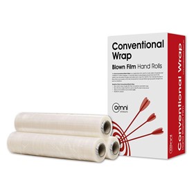 Conventional Wrap Hand Stretch Wrap Blown Natural 500mm x 450m x 20um