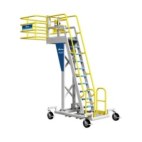 Ground Support Cantilever Rolling Work Platform Ladder | C-Series