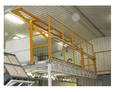 Watergate Mezzanine Safety Gate Fall Protection System