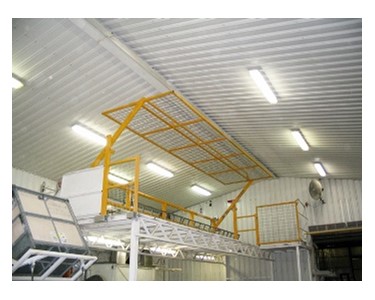 Watergate Mezzanine Safety Gate Fall Protection System
