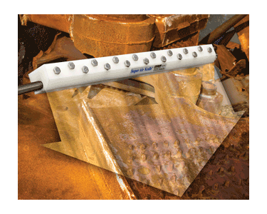 PVDF Super Air Knives provide superior corrosion resistance