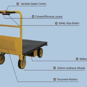 Rapid-Move Electric Platform Trolley