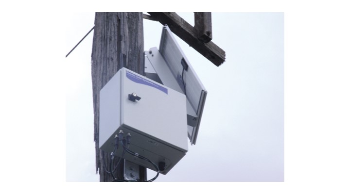 The data logger, modem and battery were housed in a weather-proof enclosure which was installed on a power pole adjacent to the in-ground sensors. Solar panels were also installed to recharge the solution’s battery.