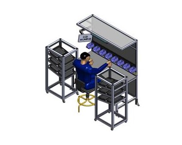 Fully integrated picking systems. Custom workbenches to meet your requirements