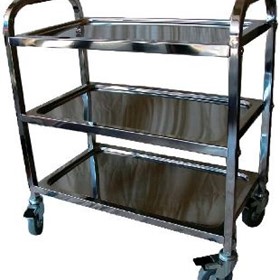 Stainless Steel Service Trolley | 3 Tier
