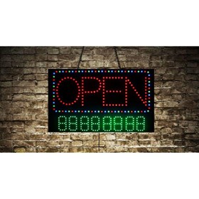 Animated Open Store LED Sign with Phone Number