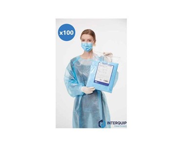 Interquip - AAMI Isolation Gown Level 3 - PP Coated PE 100 pieces