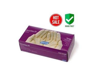 100 pack Powder-Free Latex Examination Gloves