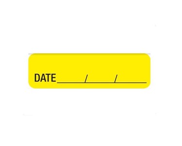 Medi-Print - Drug Identification Label - Yellow | Date
